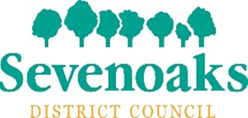 Sevenoaks District Council logo, seven green trees above the words Sevenoaks District Council